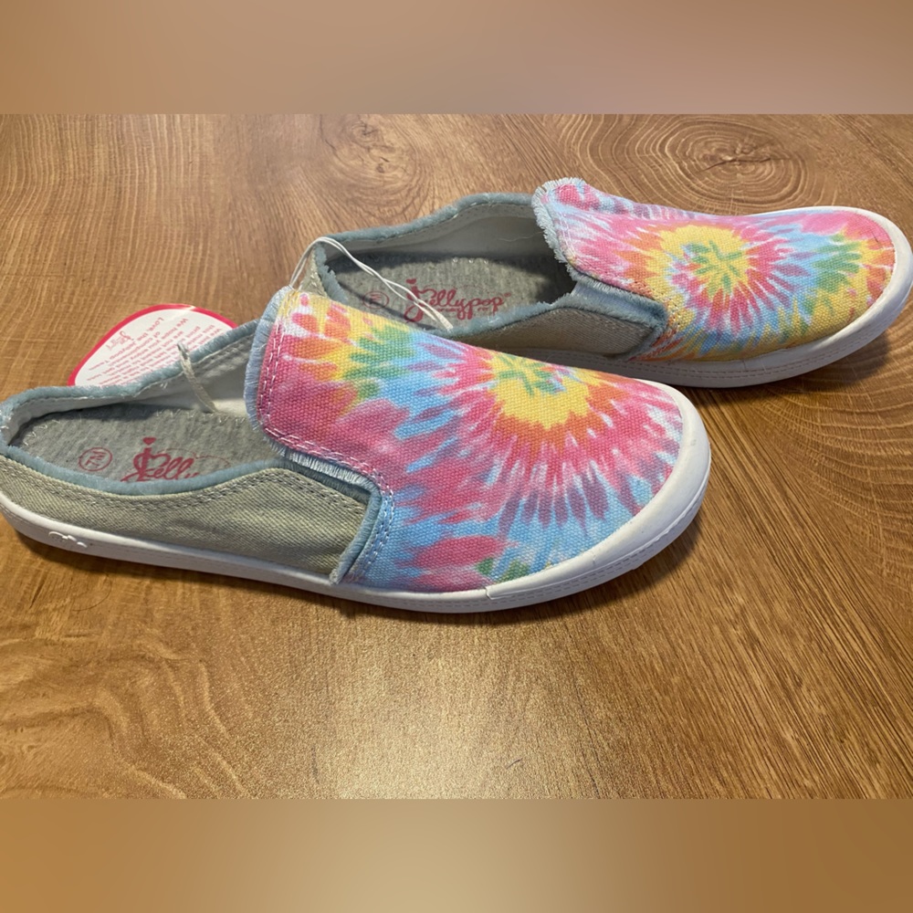 Jelly pop the dye slide on sneakers